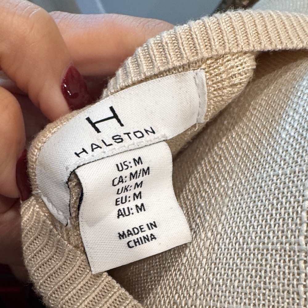 H by Halston Beige Ribbed Tank Top - Picture 5 of 5